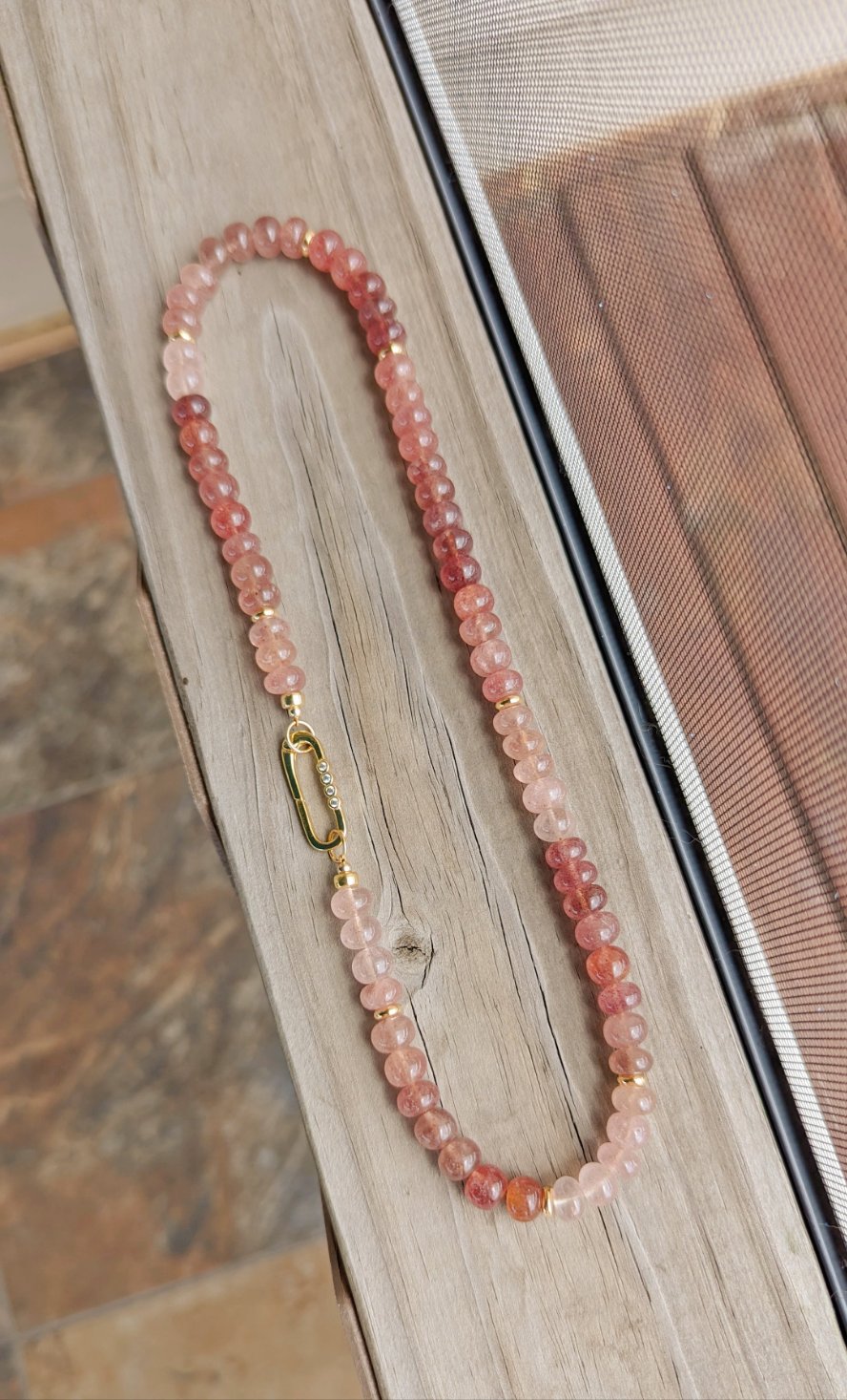 Strawberry Quartz Strand