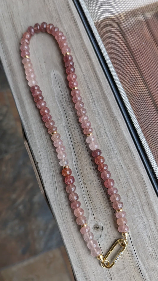 Strawberry Quartz Strand