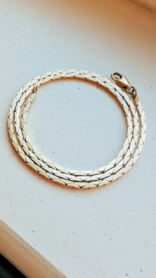 Slinky 14k cobra chain