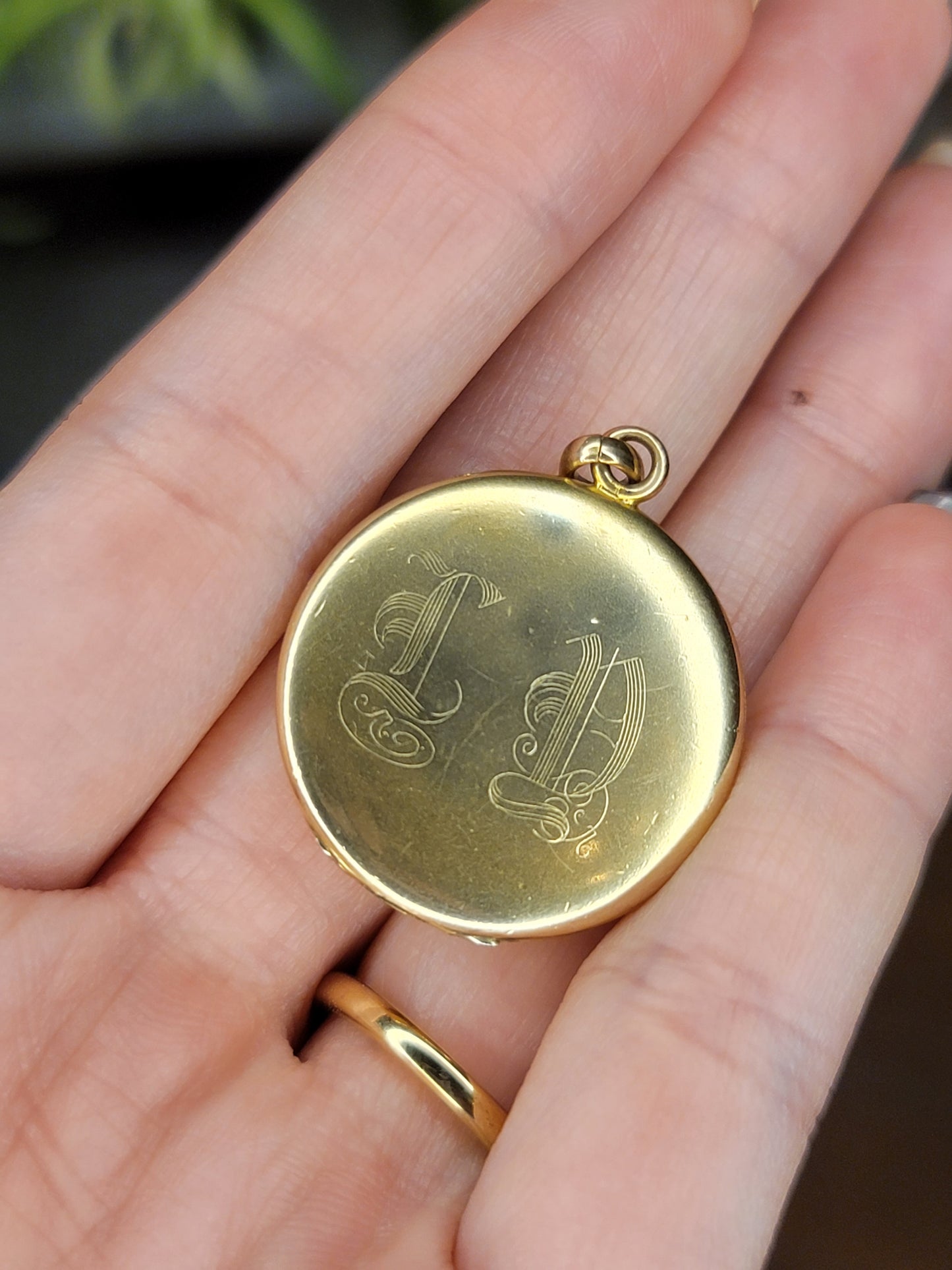 Bear gold filled locket