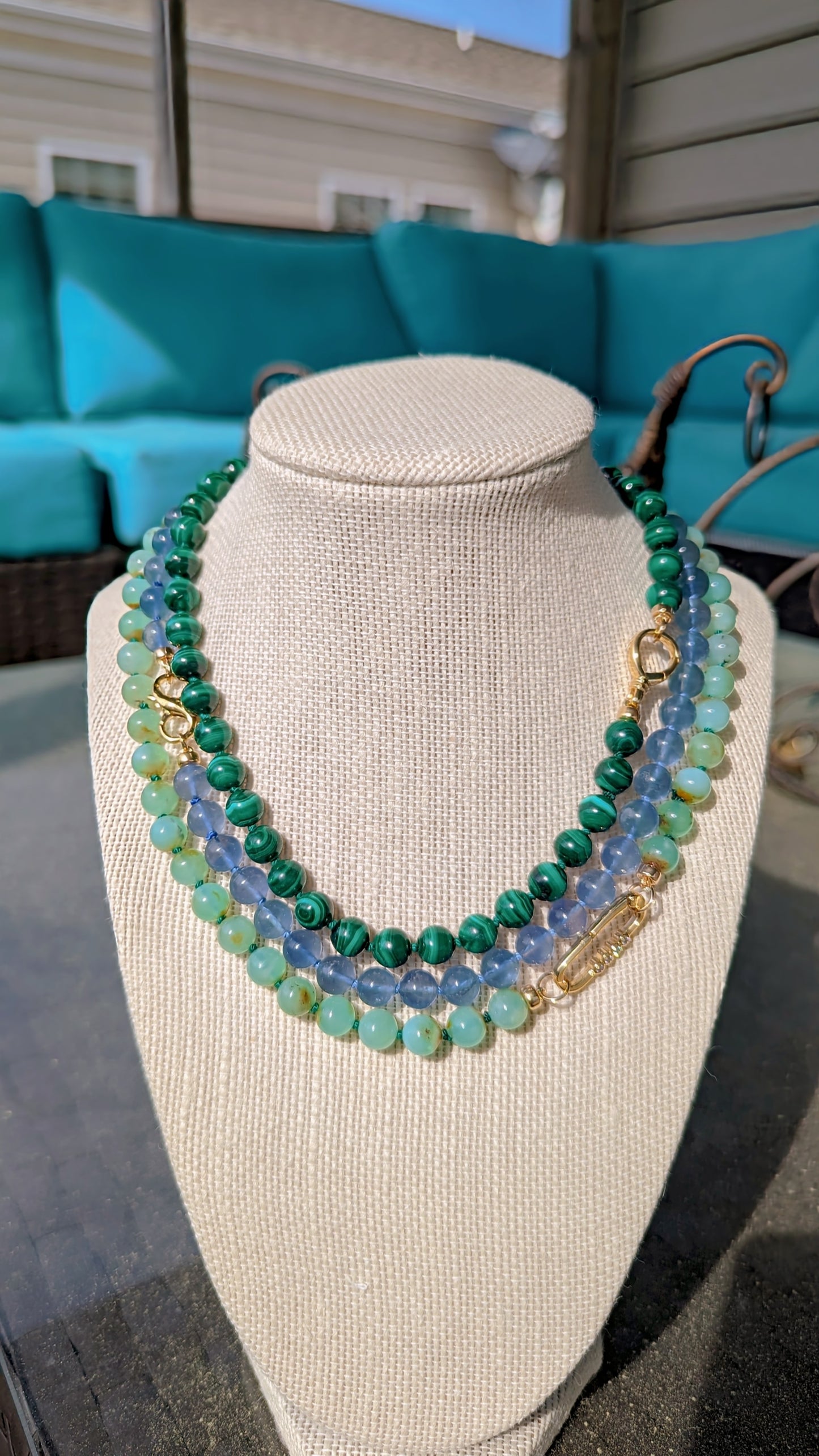 Blue Fluorite Strand