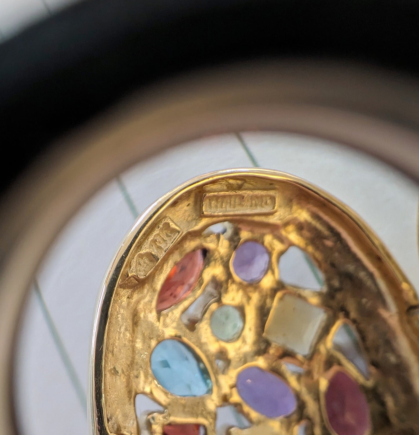 10k Gold Gemstone Locket