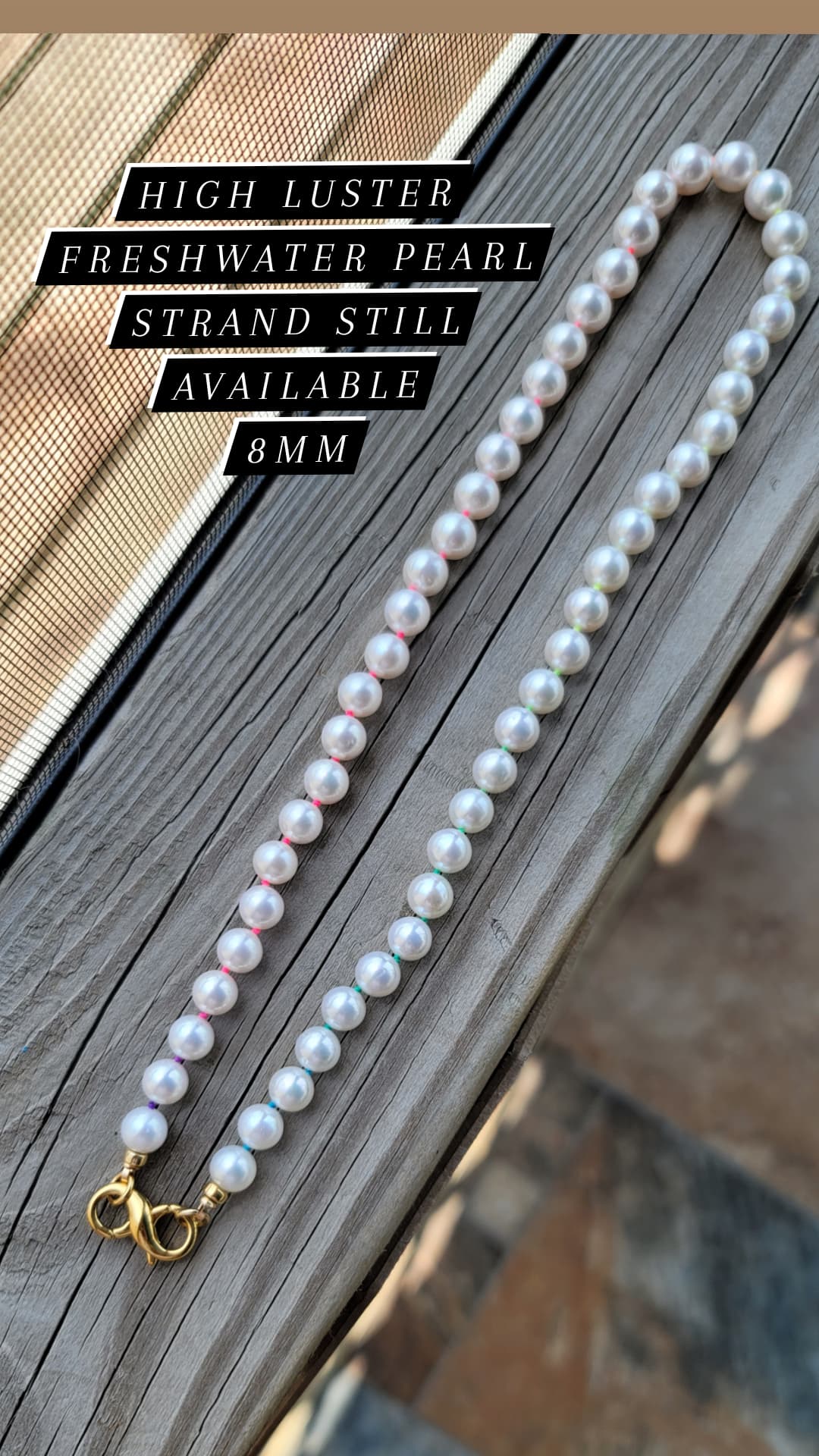 Freshwater pearl strand
