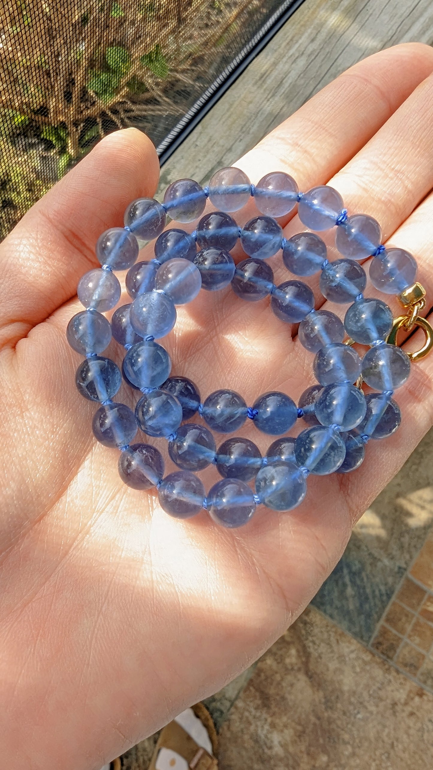 Blue Fluorite Strand