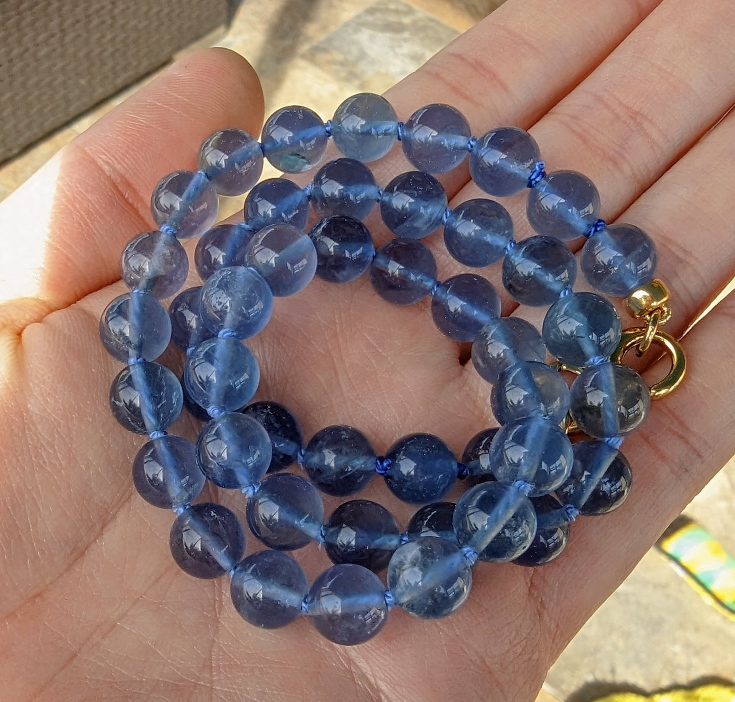 Blue Fluorite Strand